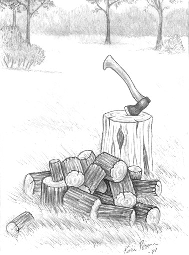 378x511 Pile Of Wood By Imaginarykarin