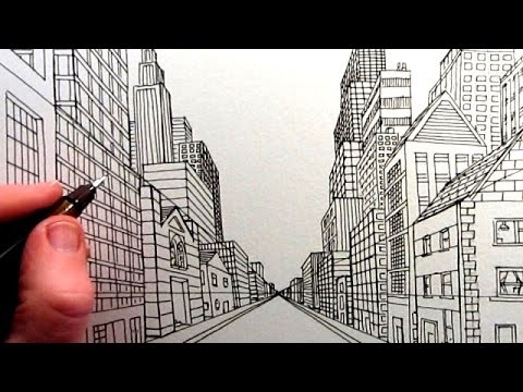 480x360 How To Draw A City Street View In One Point Perspective Tl