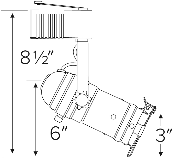 751x663 Electronic Low Voltage Studio Track Fixture Elco Lighting