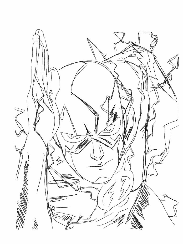 768x1024 The Flash Coloring Page Pages Az 13 Cw