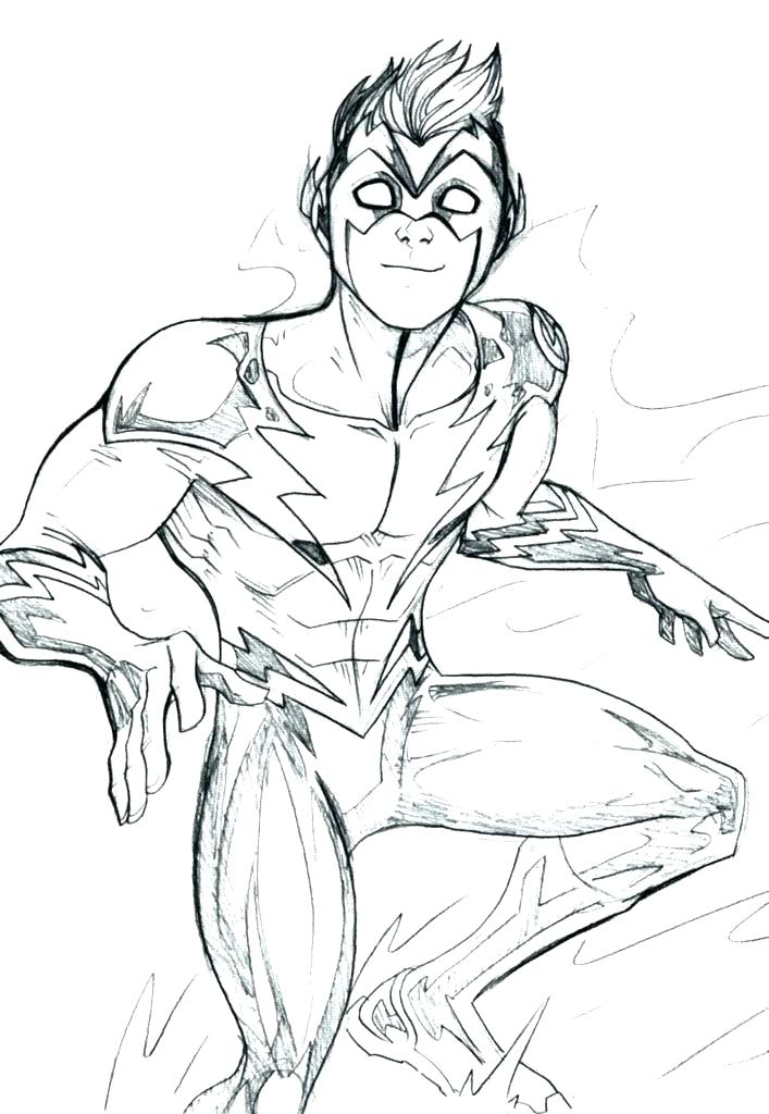 707x1024 Coloring Page Superhero The Flash Cw Coloring Pages Also The Flash