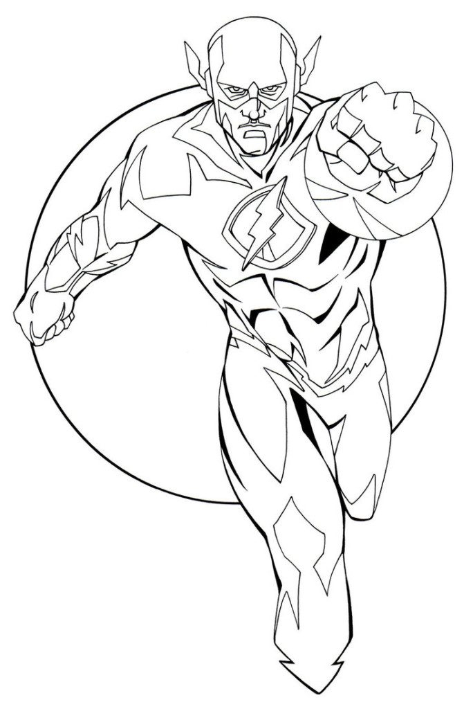 684x1024 Flash Coloring Page The Flash Coloring Pages Cw Coloringstar