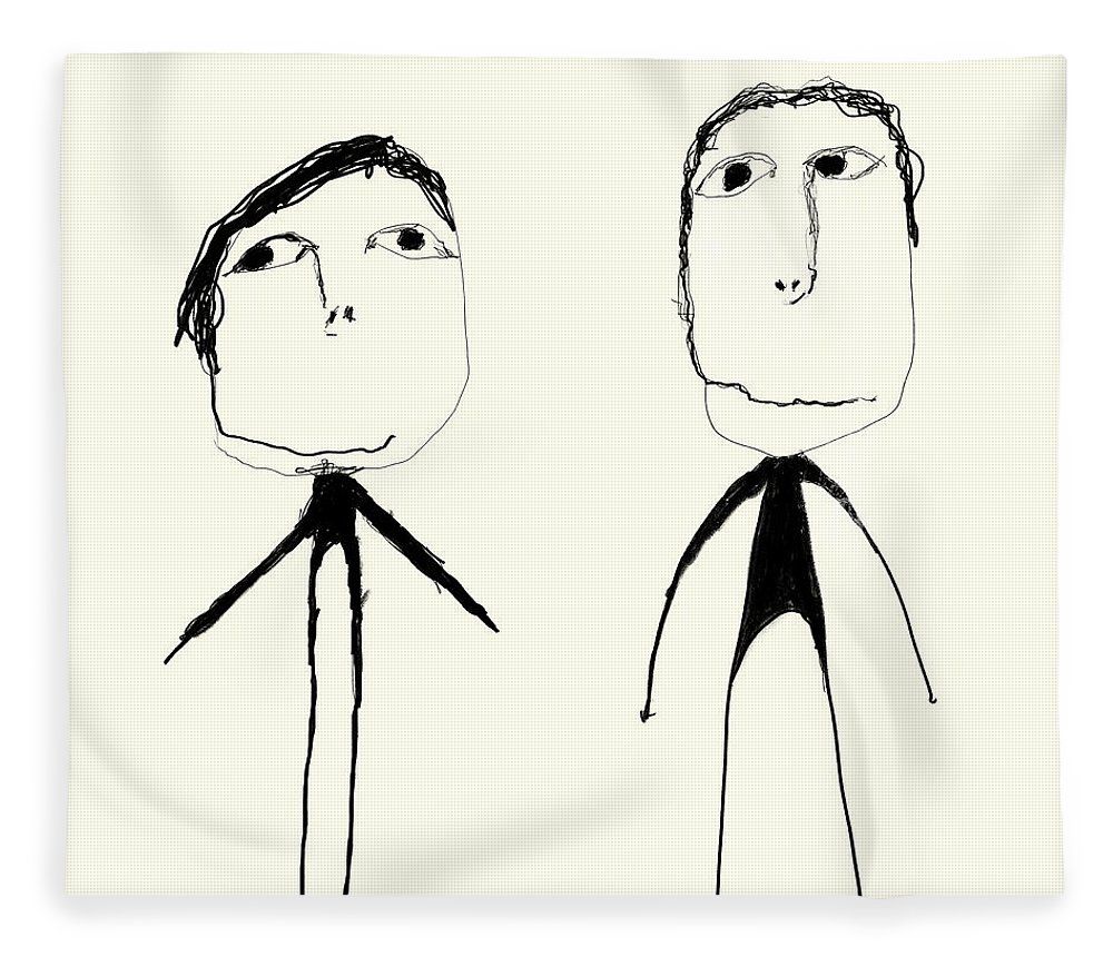 1000x860 Apple Pencil Drawings Fleece Blanket Featuring The Drawing Etching