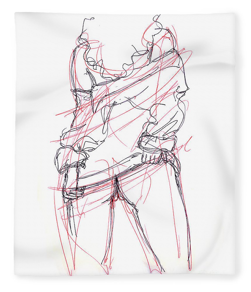 860x1000 Erotic Art Drawings 6 Fleece Blanket For Sale By Gordon Punt