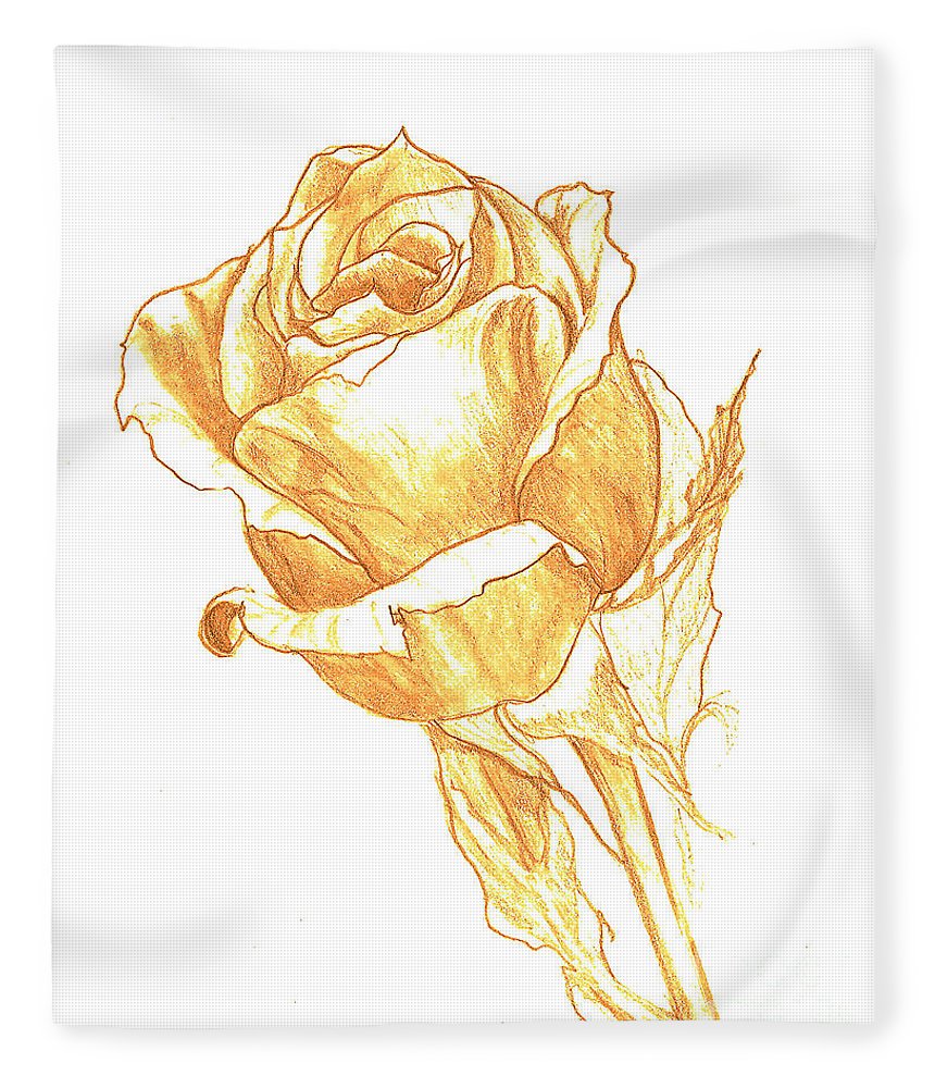 860x1000 Rose Gold Fleece Blanket For Sale By Heather Hiland
