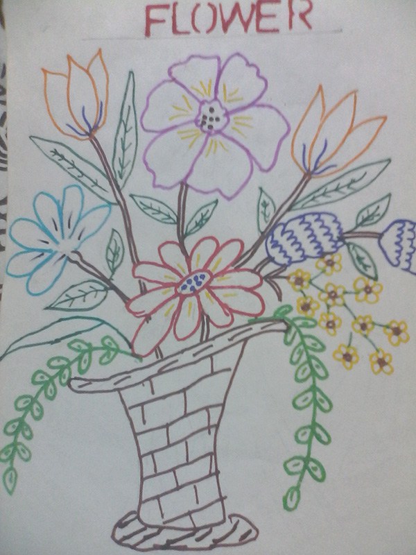 600x800 Flower Pot By Aswini, Age 10 Kid Cartoonists, By Bob Weber Jr.