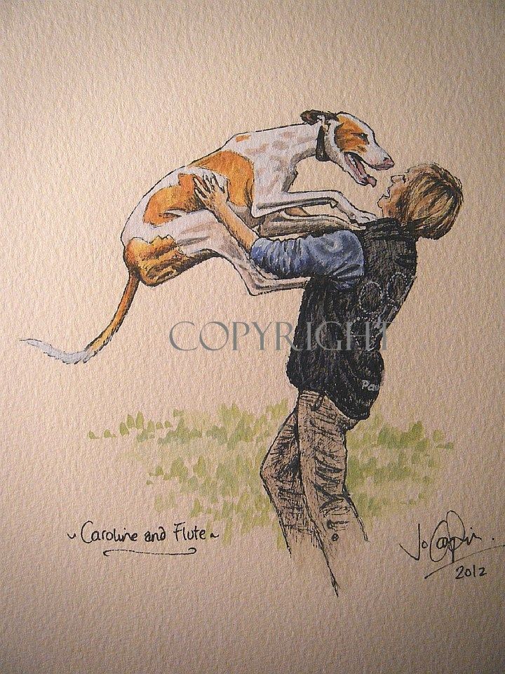 720x960 Caroline Amp Fluke, By Jo Van Kampen. Dog Art