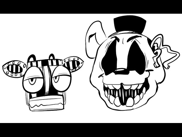 640x480 Drawing Lots Of Fnaf Characters