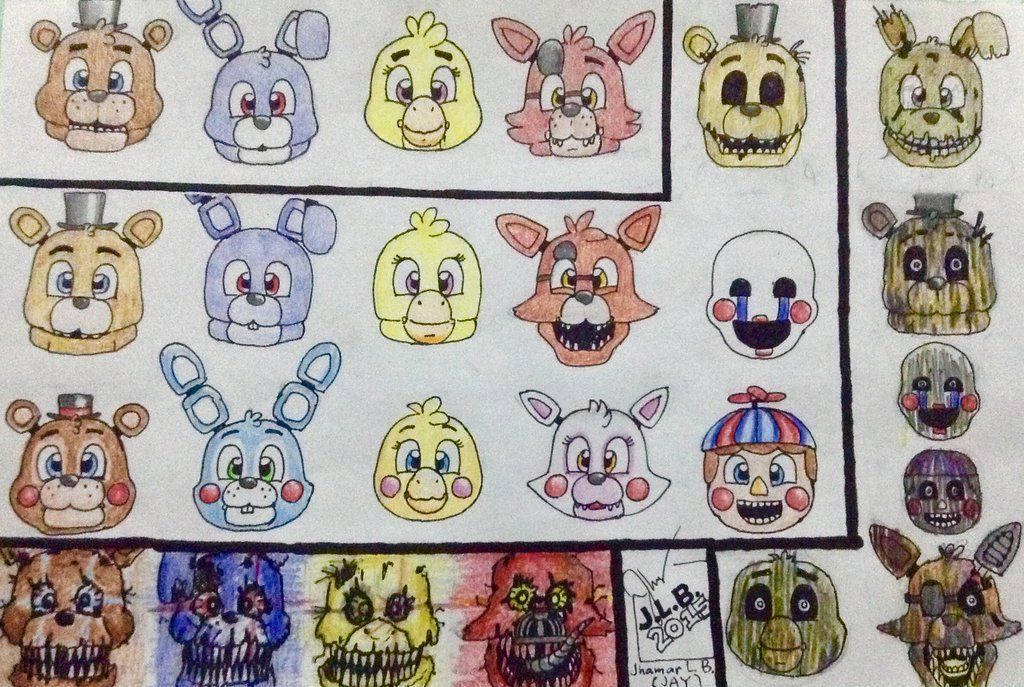 1024x687 Fnaf Characters Meme By Sammfeatblueheart On Fnaf