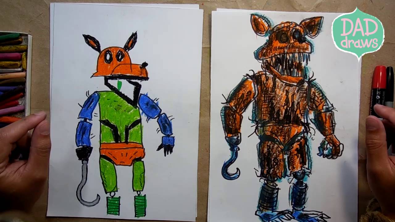 1280x720 How To Draw Fnaf All Characters How To Draw Five Nights
