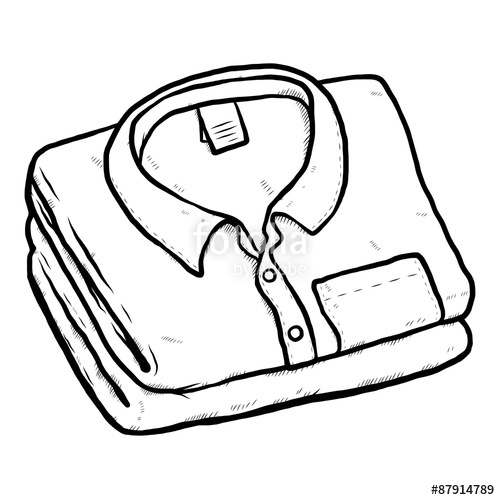 Folded Shirt Drawing at GetDrawings | Free download