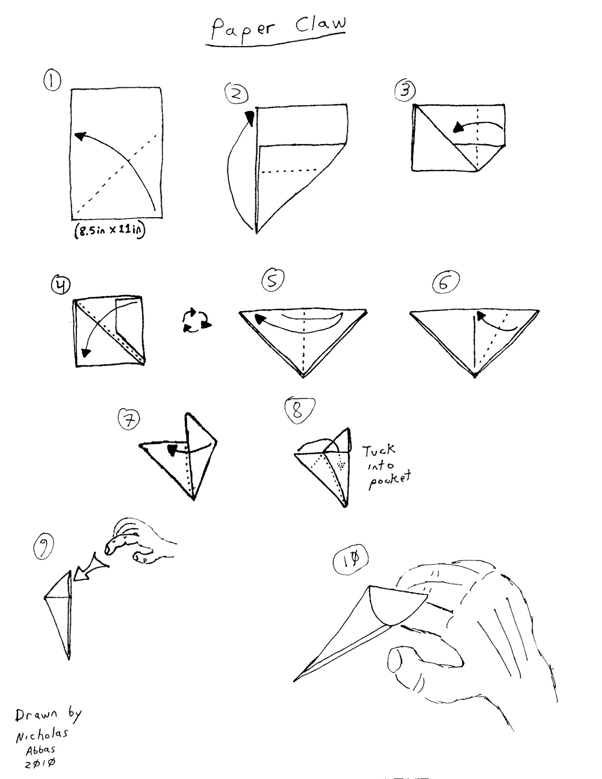 1236x1600 A Crisp Fold Schoolyard Origami, Part 2