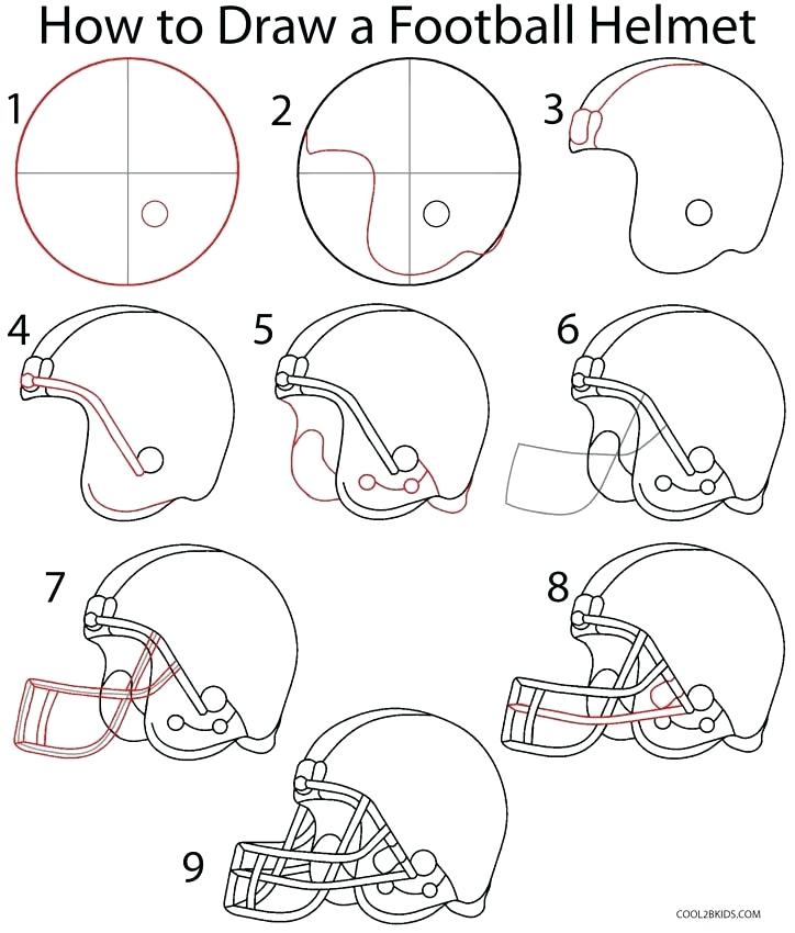 724x850 How To Draw A Football Together With How To Draw A Football Helmet