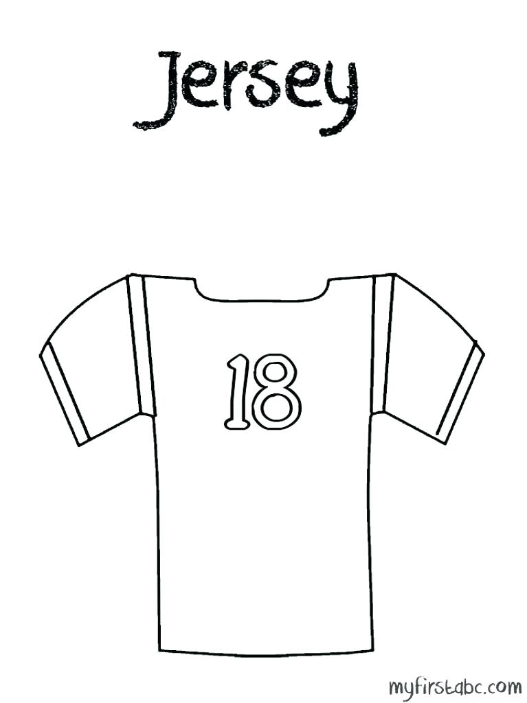 767x1024 Football Kit Colouring Sheets. Nfl Football Jersey Coloring Pages