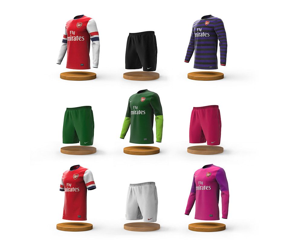 960x817 3d Visualisation Of The Arsenal Football Kit By The Drawing Room