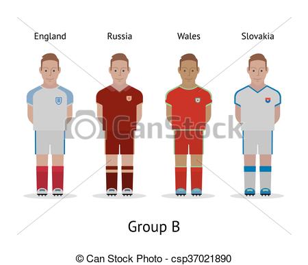 450x387 Players Kit. Football Championship In France 2016. Group B