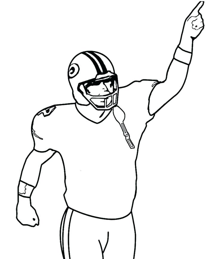 720x869 How To Draw A Football Player