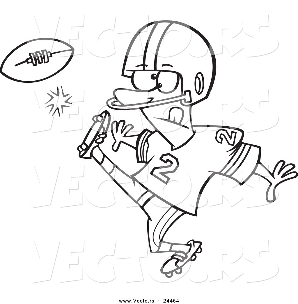 1024x1044 Cartoon Football Drawings Vector Of A Cartoon Football Player