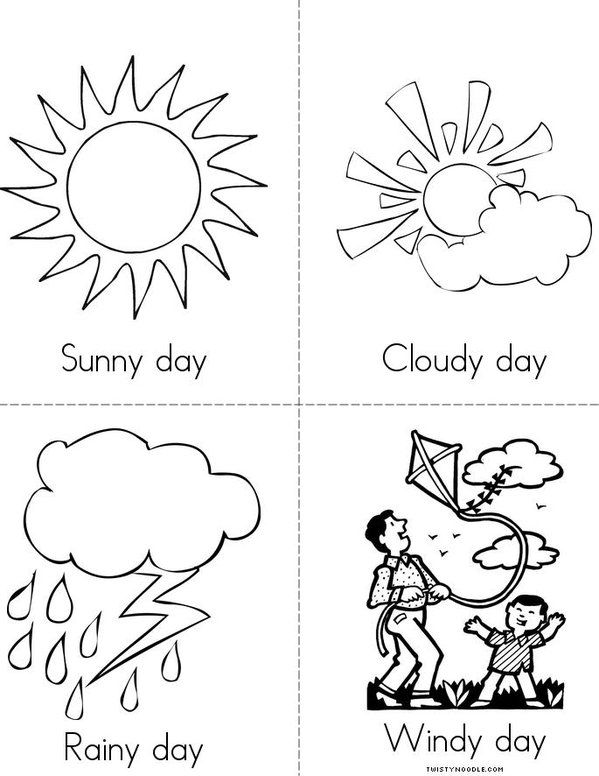 599x776 Weather Color Page Classroom Color Pages Weather