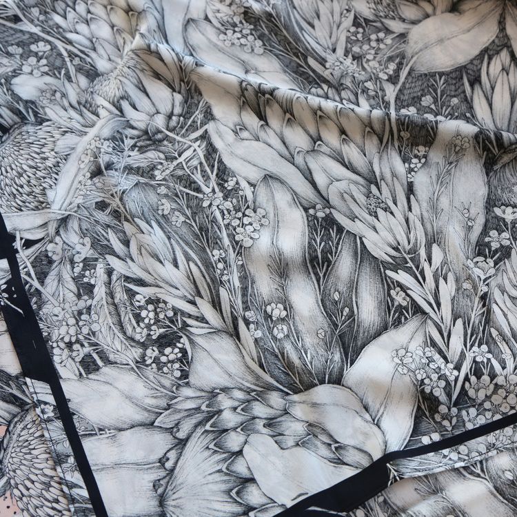 750x750 Flora Forest (Black) Botanical Illustration, Flora And Illustrators