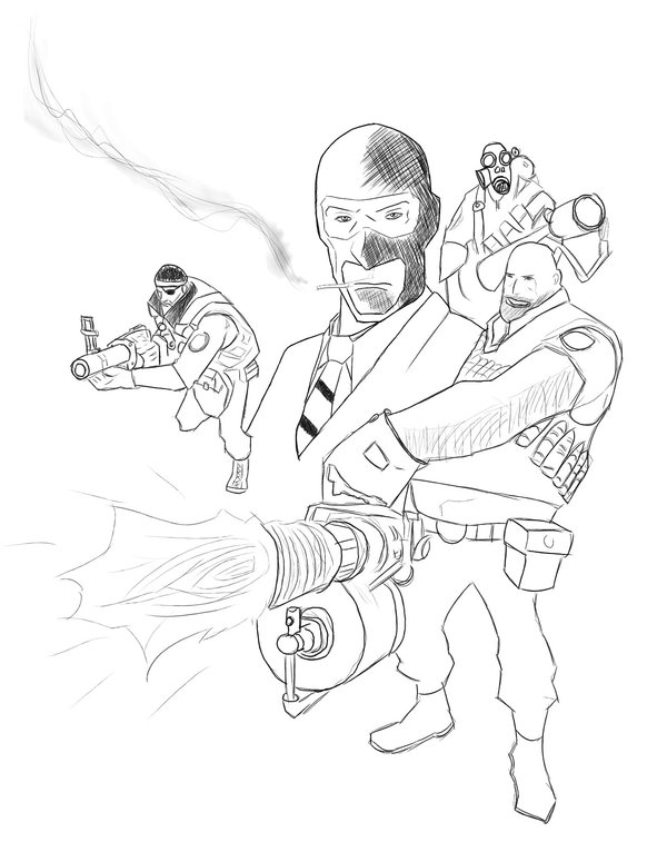 600x766 Team Fortress 2 Logo By Olamartinsen