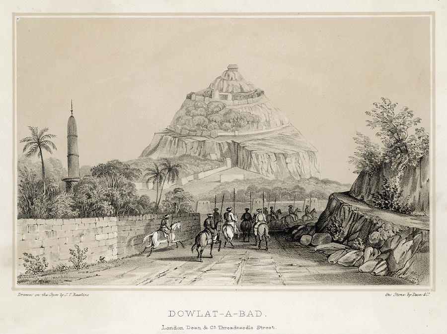 900x674 View Of The 600 Feet High Rock Fortress Drawing By Mary Evans