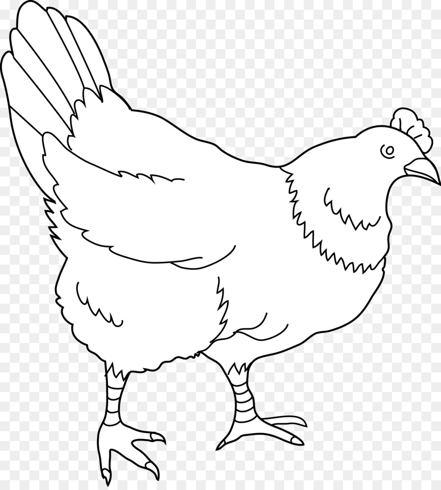 900x1000 Chicken Drawing Black And White Clip Art