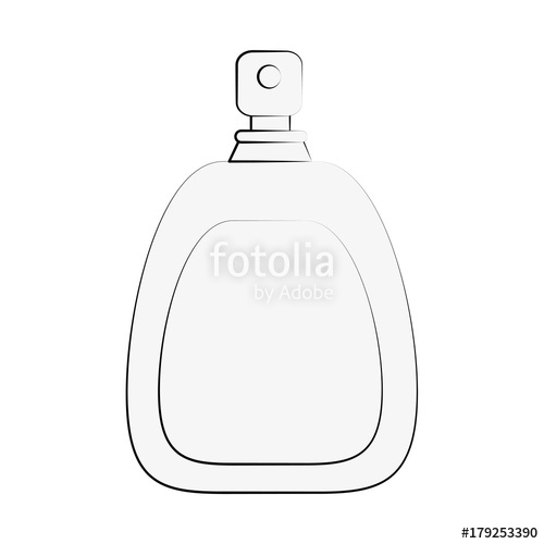 500x500 Perfume Fragrance Bottle Icon Vector Illustration Graphic Design