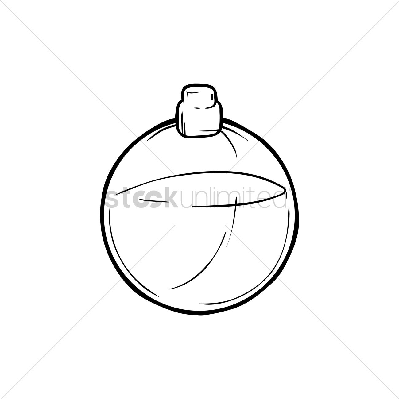 1300x1300 Round Perfume Bottle Vector Image