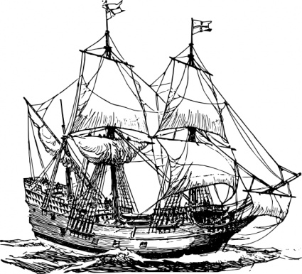 425x386 Free Download Of Frigate Ship Clip Art Vector Graphic