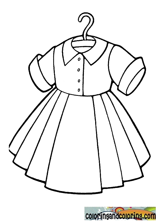 595x842 Dress Coloring Pages