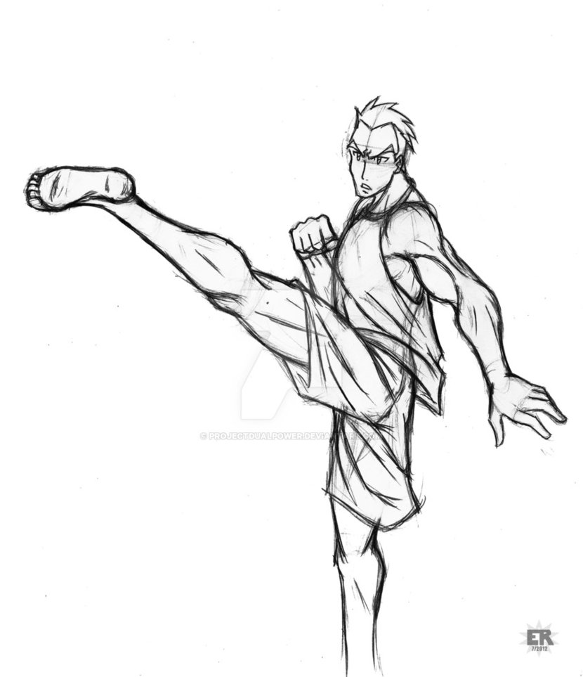 830x963 Michael Kick Front View Sketch By Projectdualpower