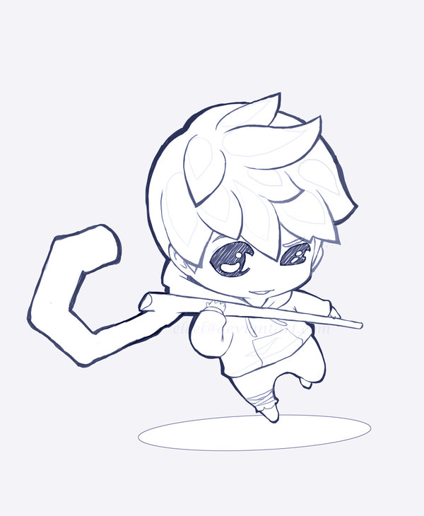 600x730 Jack Frost Chibi Sketch By Eloel