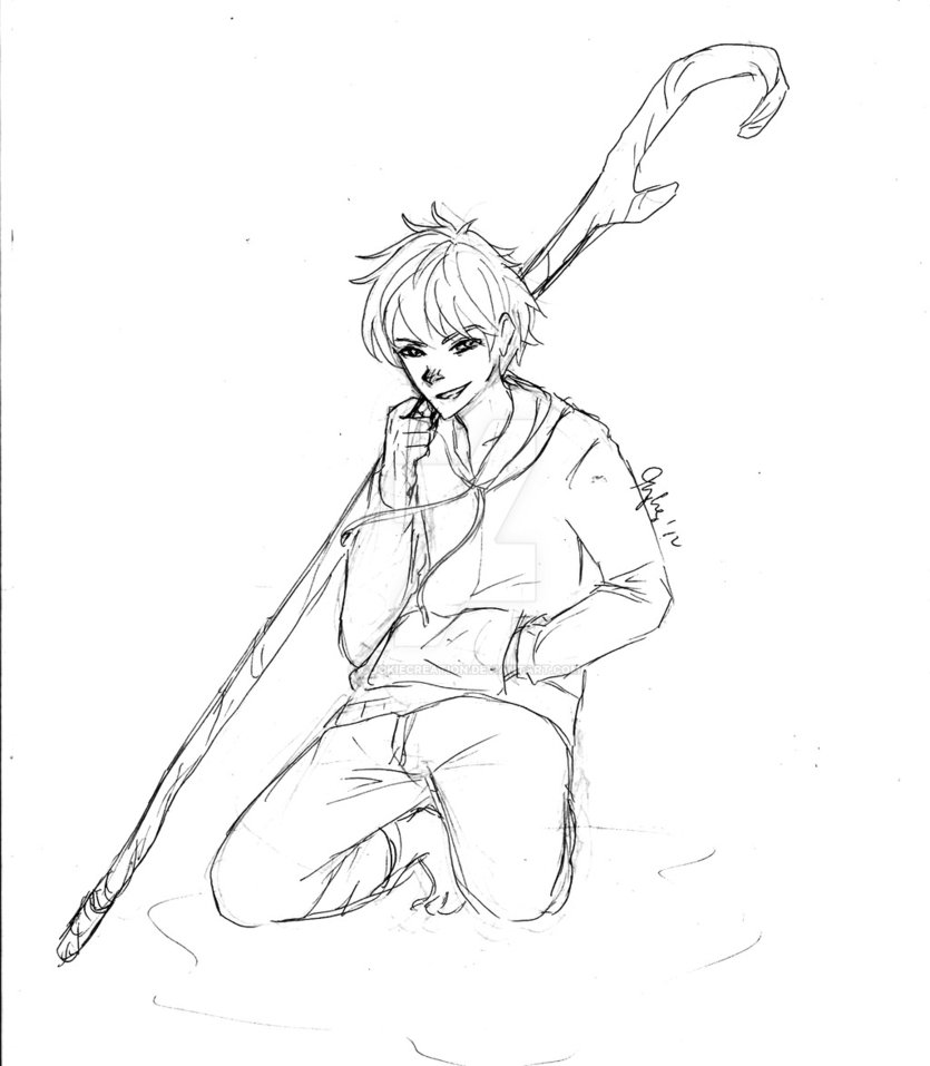 835x957 Jack Frost Lineart By Cookiecreation