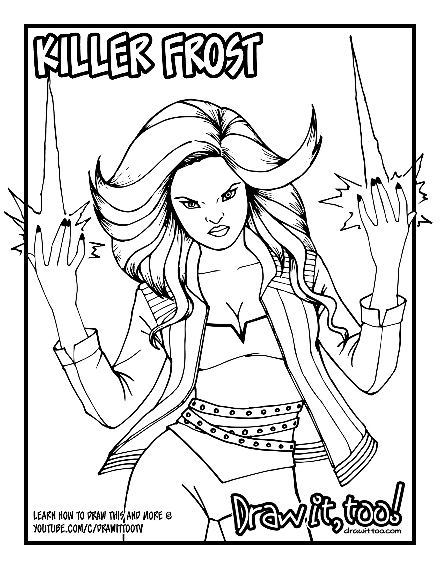 1700x2200 Killer Frost (The Flash) Tutorial Draw It, Too!