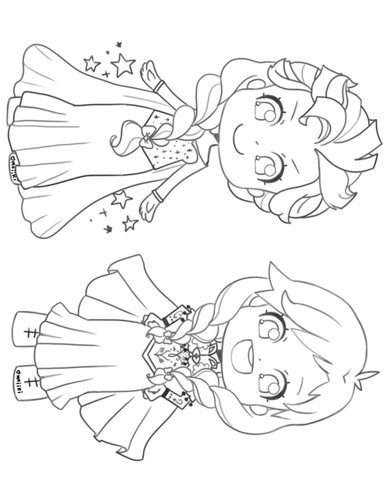 786x1017 Frozen Outline Template By Omoiiki