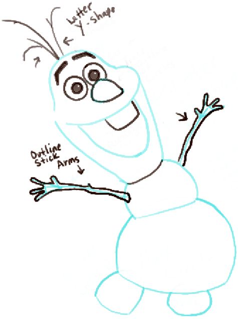 475x636 16 Best Drawing ) Images On To Draw, Olaf From Frozen