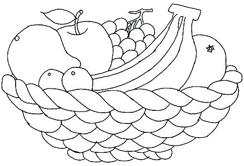 500x340 Coloring Pictures Of Fruit Apple Coloring Pages For Preschoolers