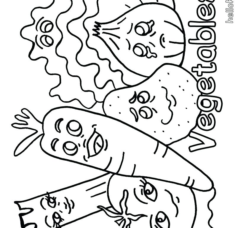 820x768 Drawing Fruits And Vegetables For Kids. Perfect Vegetables Drawing