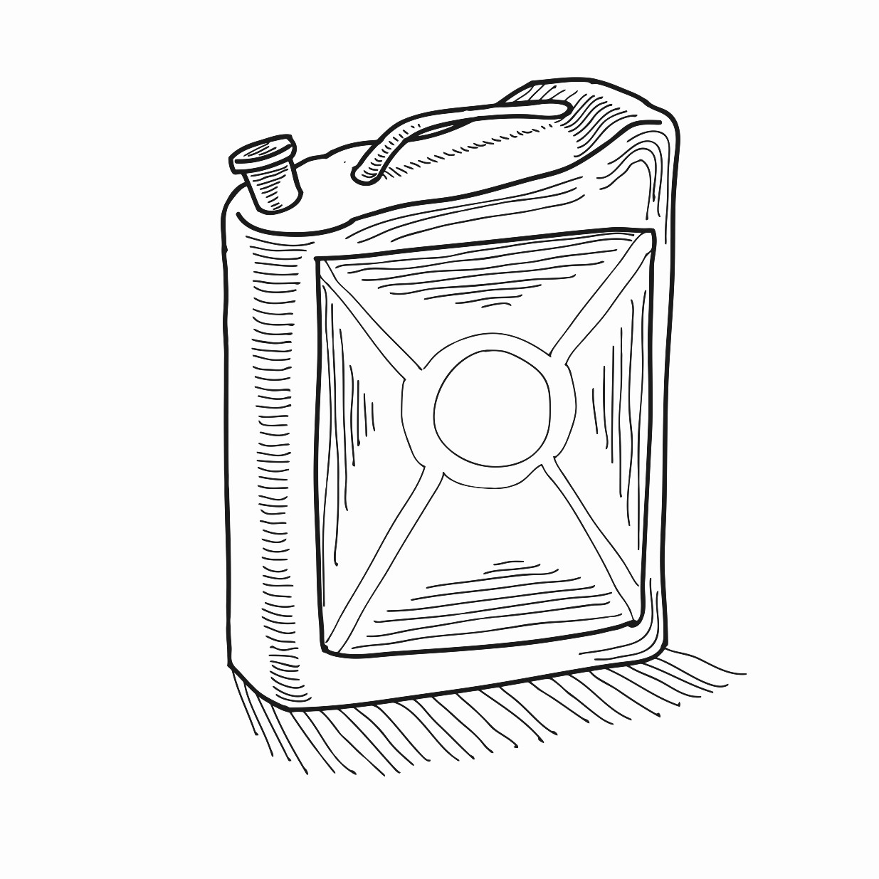 1235x1235 Gasoline Fuel Printable Image Illustration Sketch For Gasoline