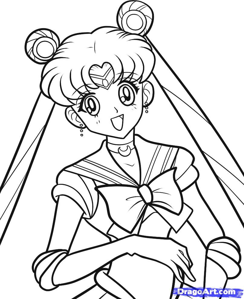 807x987 Sailor Moon Drawing Tutorial How To Draw Sailor Moon, Sailor Moon