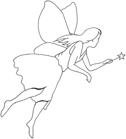 416x460 Simple Drawings Of Fairies Fairy Drawings For Fun Ideas