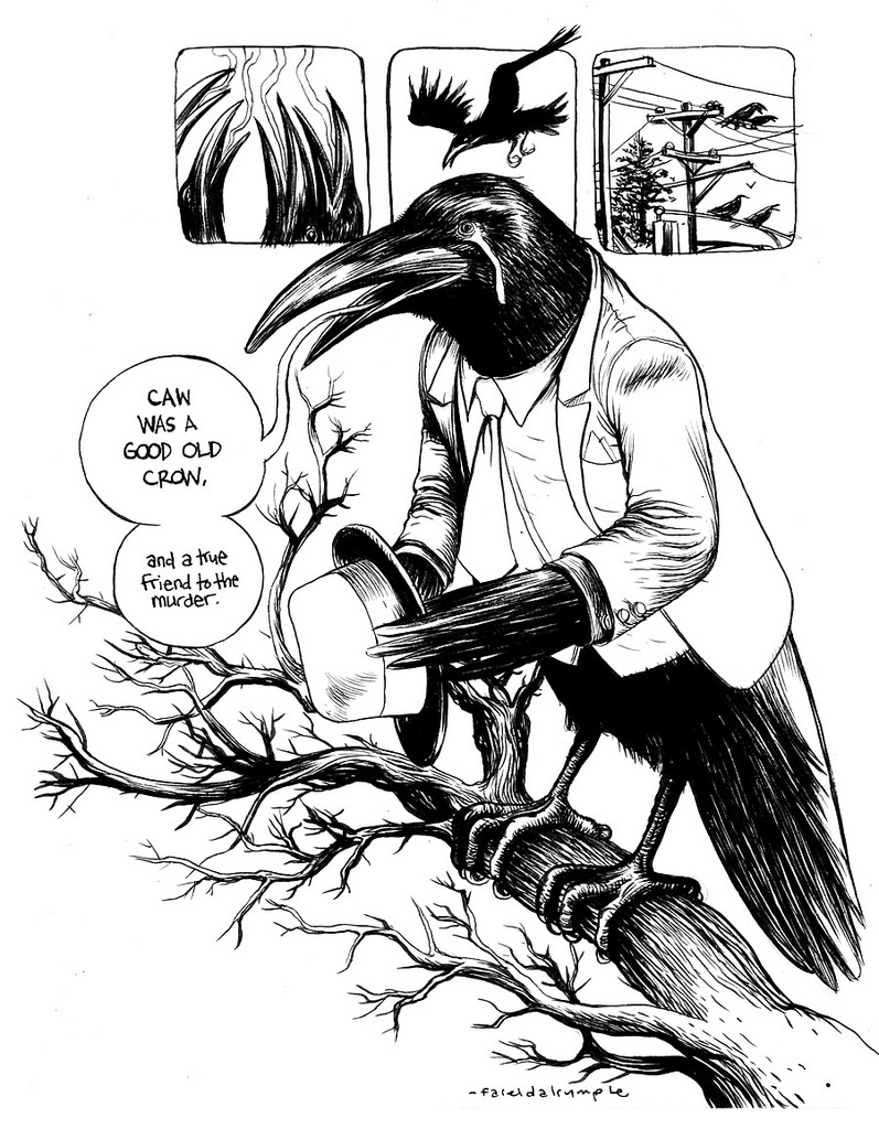 797x1024 Crow Funeral Pin Up I Did For A Book By The Amazing Reid