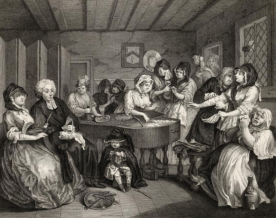 900x713 The Harlots Progress The Funeral From Drawing By Vintage Design Pics