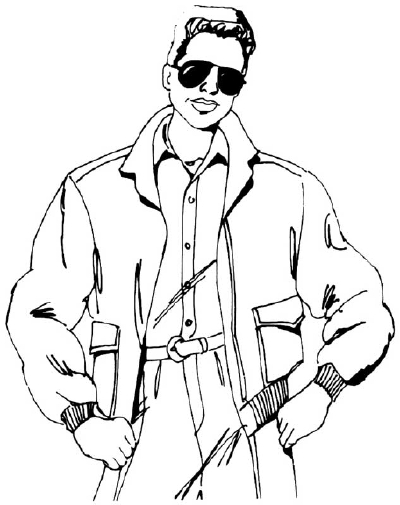 400x505 Drawn Coat Bomber Jacket