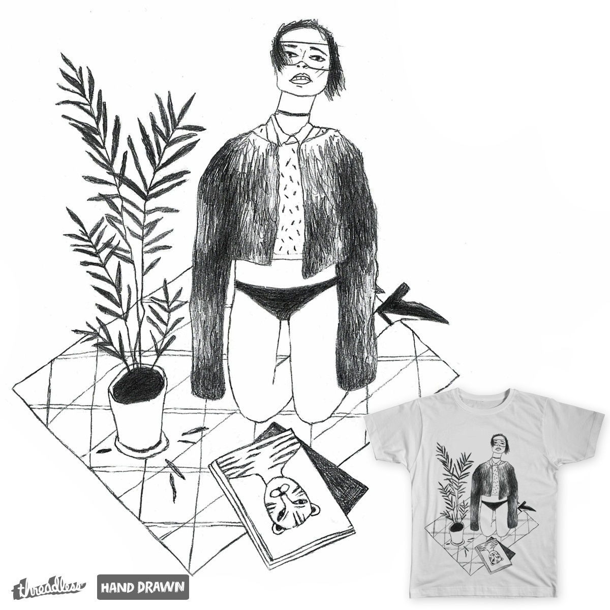 1200x1200 Score Lady In A Fur Coat By Belousova On Threadless