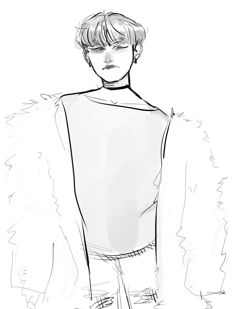 784x1019 Fur Coat Yoongi By Qoys