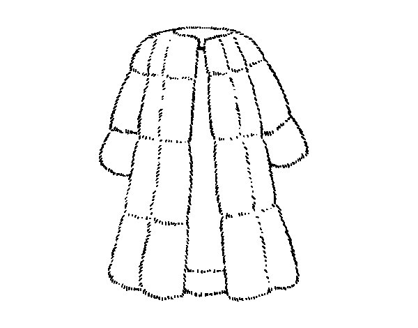 600x470 Collection Of Fur Coat Technical Drawing High Quality, Free