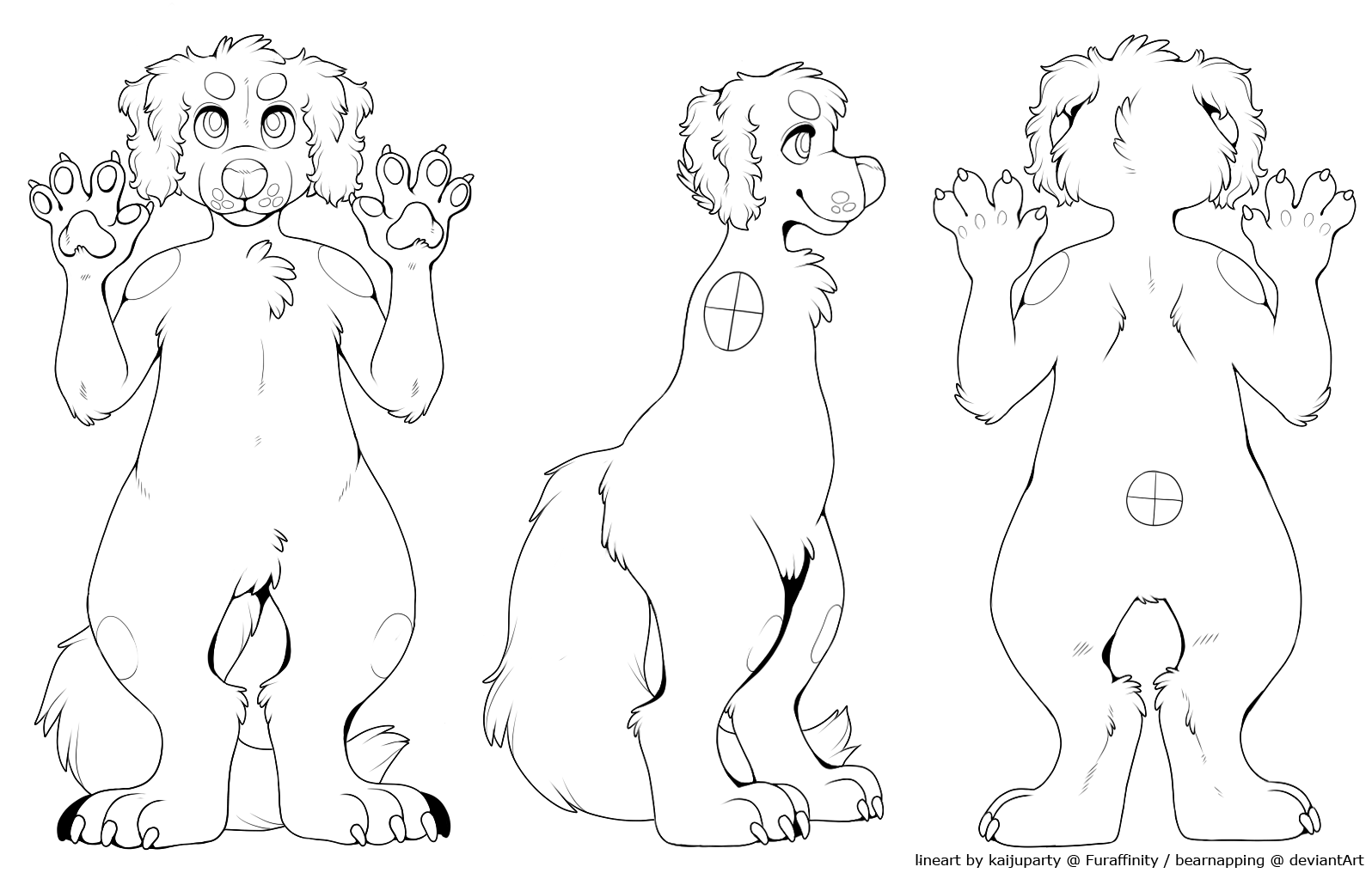 1596x1016 Fluffy Ears Dog, Fursonaref Sheet Fursona Lineart! Ref Sheets