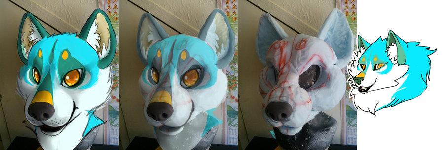 900x304 Husky Design Fursuit Head Wip 1 By Missrars